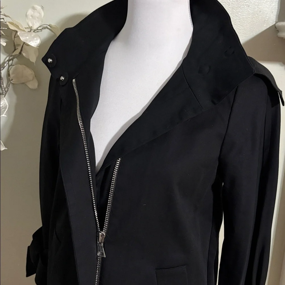 Ann Taylor Black Jacket Winter Cotton Spandex